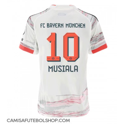Camisa de time de futebol Bayern Munich Jamal Musiala #10 Replicas 2º Equipamento Feminina 2025-26 Manga Curta Camisa de time de futebol Bayern Munich Jamal Musiala #10 Replicas 2º Equipamento Feminina 2025-26 Manga Curta